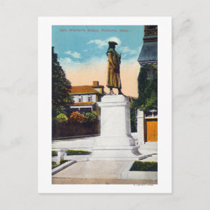 Uitzicht van het standbeeld van generaal Warren Briefkaart