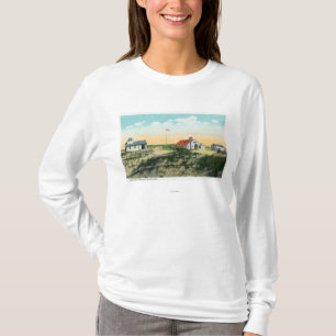 Uitzicht van het station van Race Point Coast Guar T-shirt