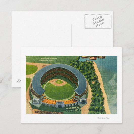 Uitzicht van het Stedelijke StadiumCleveland, OH Briefkaart (Voorkant / Achterkant)