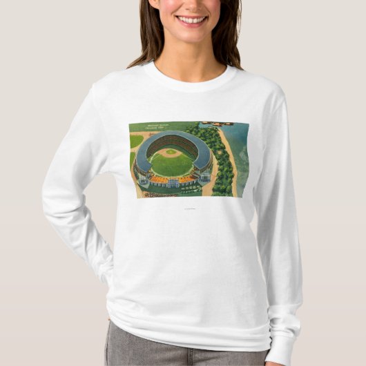 Uitzicht van het Stedelijke StadiumCleveland, OH T-shirt (Voorkant)