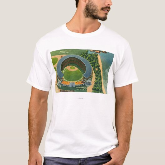 Uitzicht van het Stedelijke StadiumCleveland, OH T-shirt (Voorkant)