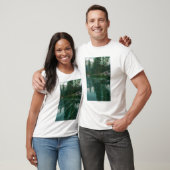 Uitzicht van het Stella LakeWawona, CA T-shirt (Unisex)