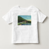 Uitzicht van het Stevens-meer van de Toll House Kinder Shirts (Voorkant)