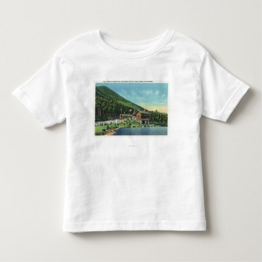 Uitzicht van het Stevens-meer van de Toll House Kinder Shirts (Voorkant)
