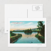 Uitzicht van het Stowe-meer in Golden Gate Park Briefkaart (Voorkant / Achterkant)
