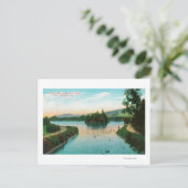 Uitzicht van het Stowe-meer in Golden Gate Park Briefkaart (Staand voorkant)