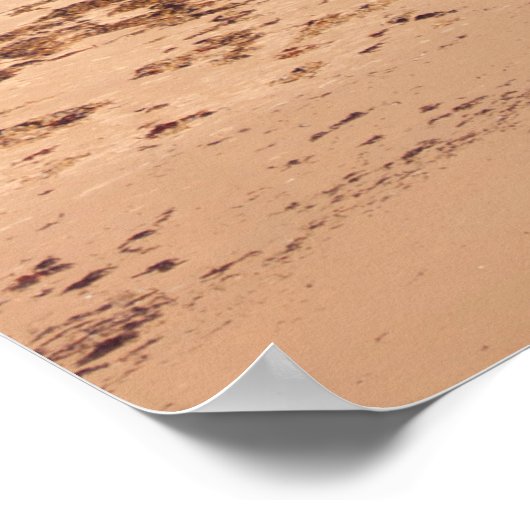 uitzicht van het strand en de kliffen in Ballybuni Poster (Hoek)