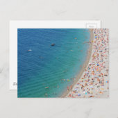 Uitzicht van het strand in Nice, Frankrijk Briefkaart (Voorkant / Achterkant)