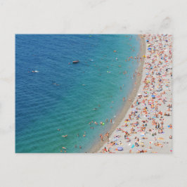 Uitzicht van het strand in Nice, Frankrijk Briefkaart