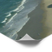 Uitzicht van het strand poster (Hoek)