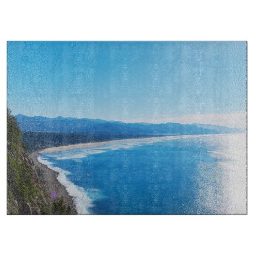 Uitzicht van het strand van Manzanita, kust van Or Snijplank (Voorkant)