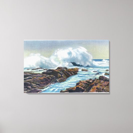 Uitzicht van het Surf Canvas Afdruk (Voorkant)