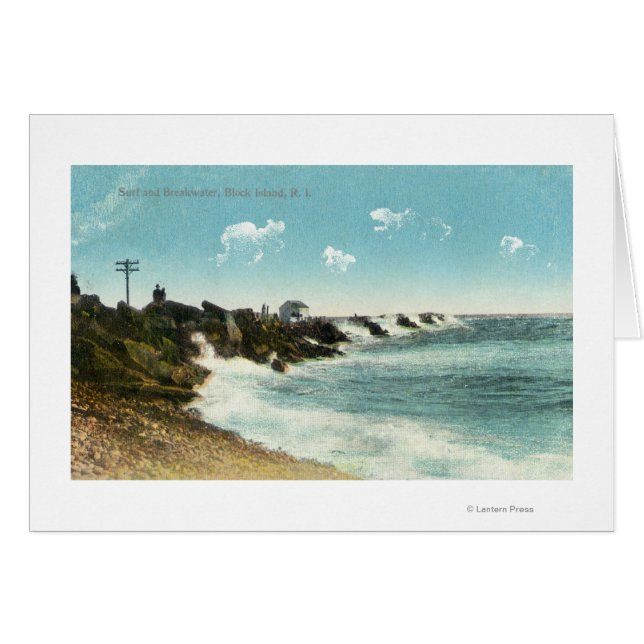 Uitzicht van het Surf en het Breakwater (Voorkant Horizontaal)