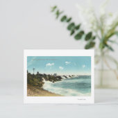 Uitzicht van het Surf en het Breakwater Briefkaart (Staand voorkant)