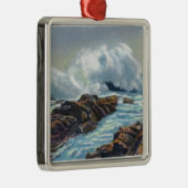 Uitzicht van het Surf Metalen Ornament (Rechts)