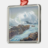 Uitzicht van het Surf Metalen Ornament (Links)