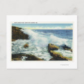Uitzicht van het Surf op Ocean Point Briefkaart (Voorkant)