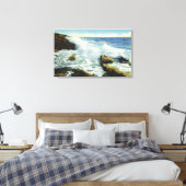 Uitzicht van het Surf op Ocean Point Canvas Afdruk (Insitu (Slaapkamer))