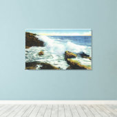 Uitzicht van het Surf op Ocean Point Canvas Afdruk (Insitu (Houten vloer))