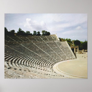 Uitzicht van het theater, c.360 BC Poster