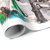 Uitzicht van het theater in Parijs Cadeaupapier (Rol Hoek)