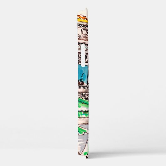 Uitzicht van het theater in Parijs Case-Mate iPhone Case (Achterkant / Rechts)