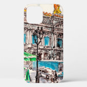 Uitzicht van het theater in Parijs Case-Mate iPhone Case (Achterkant)