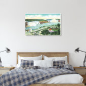 Uitzicht van het theater van de tuin van Oakes en  Canvas Afdruk (Insitu (Slaapkamer))