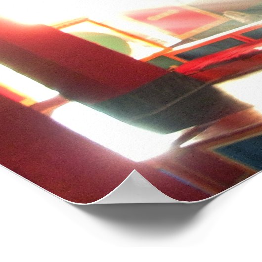 Uitzicht van het Tibetaanse boeddhistische klooste Poster (Hoek)