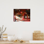 Uitzicht van het Tibetaanse boeddhistische klooste Poster (Keuken)