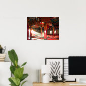 Uitzicht van het Tibetaanse boeddhistische klooste Poster (Thuiskantoor)