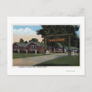Uitzicht van het toeristische park briefkaart
