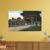 Uitzicht van het toeristische park canvas afdruk (Insitu (Woonkamer))