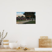 Uitzicht van het toeristische park poster (Keuken)