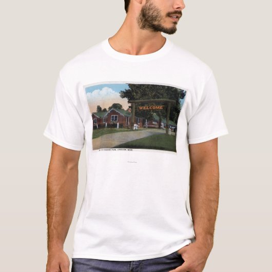 Uitzicht van het toeristische park t-shirt (Voorkant)