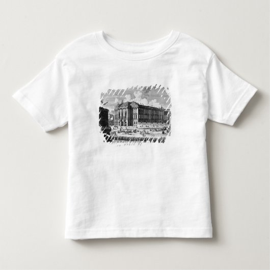 Uitzicht van het Trautson-paleis gebouwd voor graa Kinder Shirts (Voorkant)