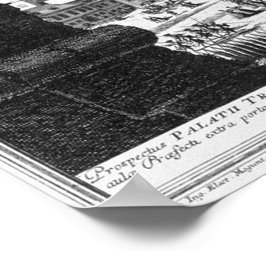 Uitzicht van het Trautson-paleis gebouwd voor graa Poster (Hoek)