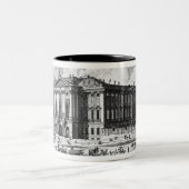 Uitzicht van het Trautson-paleis gebouwd voor graa Tweekleurige Koffiemok (Center)