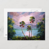 Uitzicht van het tropische meer briefkaart (Voorkant / Achterkant)