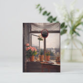 Uitzicht van het venster van de kunstenaar door Ma Briefkaart (Staand voorkant)