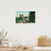 Uitzicht van het Verdrag betreffende de interstede Poster (Keuken)