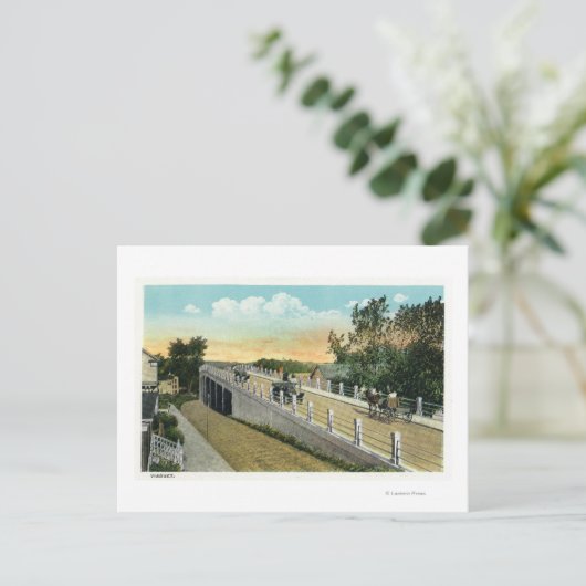 Uitzicht van het Viaduct Briefkaart (Staand voorkant)