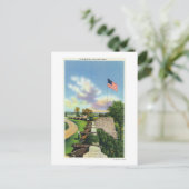 Uitzicht van het vlaggenbekken en de zuidwand briefkaart (Staand voorkant)