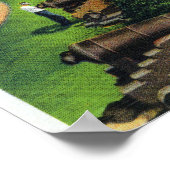 Uitzicht van het vlaggenbekken en de zuidwand poster (Hoek)