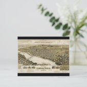 Uitzicht van het vogeloog van de stad Laredo Texas Briefkaart (Staand voorkant)