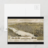 Uitzicht van het vogeloog van de stad Laredo Texas Briefkaart (Voorkant / Achterkant)