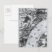 Uitzicht van het vogeloog van de Theems Briefkaart (Voorkant / Achterkant)