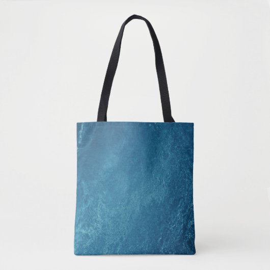 Uitzicht van het vogeloog van het waterlichaam tote bag (Voorkant)