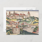 Uitzicht van het vogeloog van Praag van de Neurenb Briefkaart (Voorkant / Achterkant)