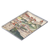 Uitzicht van het vogeloog van Praag van de Neurenb Notitieboek (Linkerzijde)